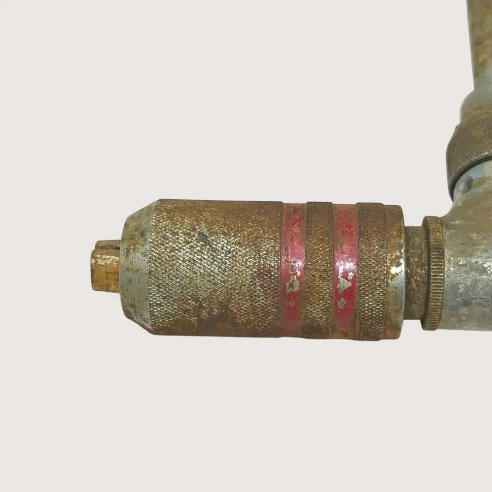 Antique Wooden and Metal Hand Crank Brace Drill